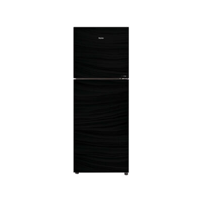 haier regular glass series refrigerator black