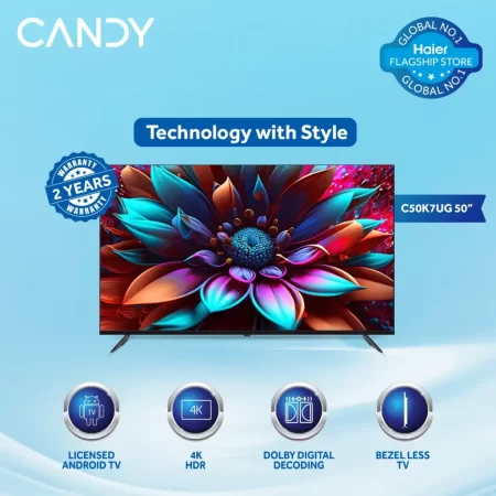 CANDY C50K7UG | 50" LED TV - Smart tech